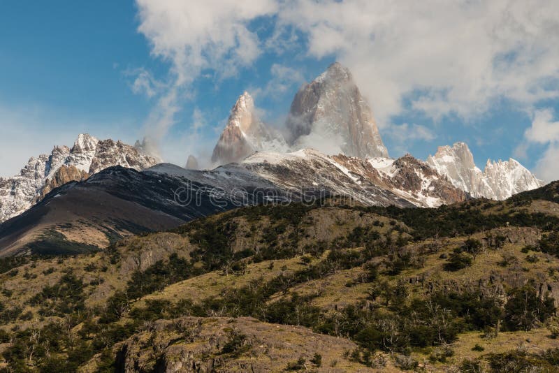 Mount Fitz Roy, Patagonia, Argentina royalty free stock image Mount Fitz Roy, Patagonia, Argentina royalty free stock image