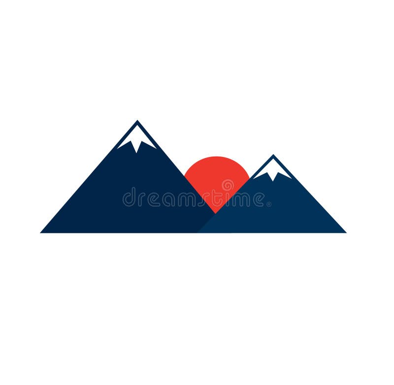 Mountain Rising Sun Logo Stock Illustrations – 82 Mountain Rising Sun ...