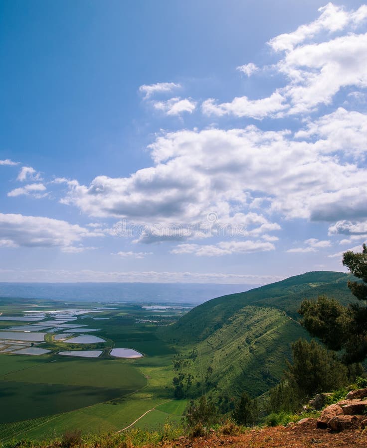 Mount Gilboa View from the Top ,Israel Stock Image Image of garden