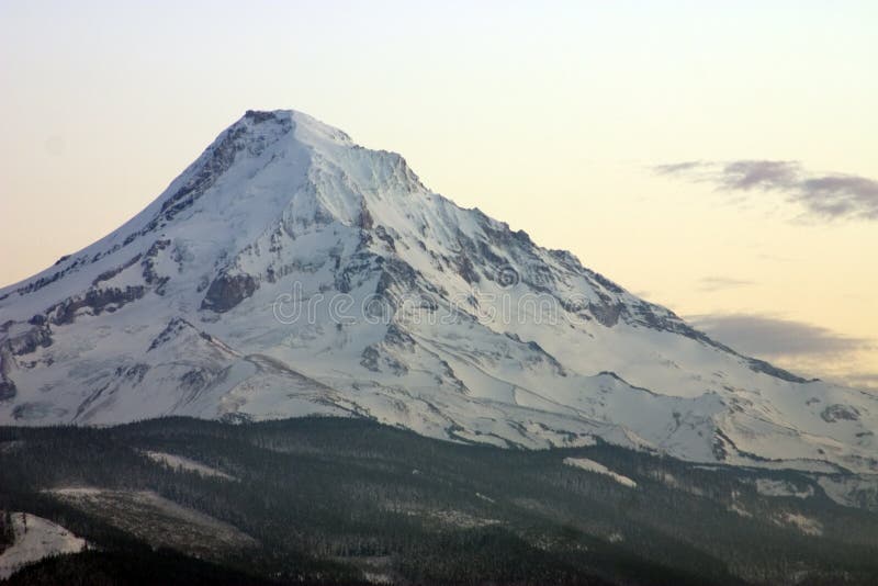 Mount Hood at sunrise.