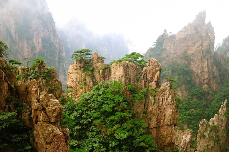 Mount Huangshan Xihai Grand Canyon, Incredible China Stock Photo ...