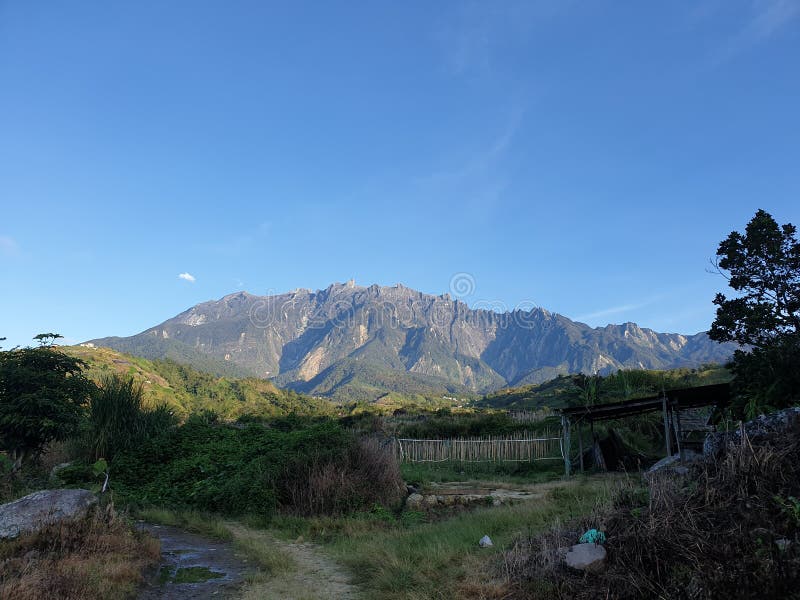 Mount Kinabalu View, Sabah, Borneo, Malaysia royalty free stock photos Mount Kinabalu View, Sabah, Borneo, Malaysia royalty free stock photos