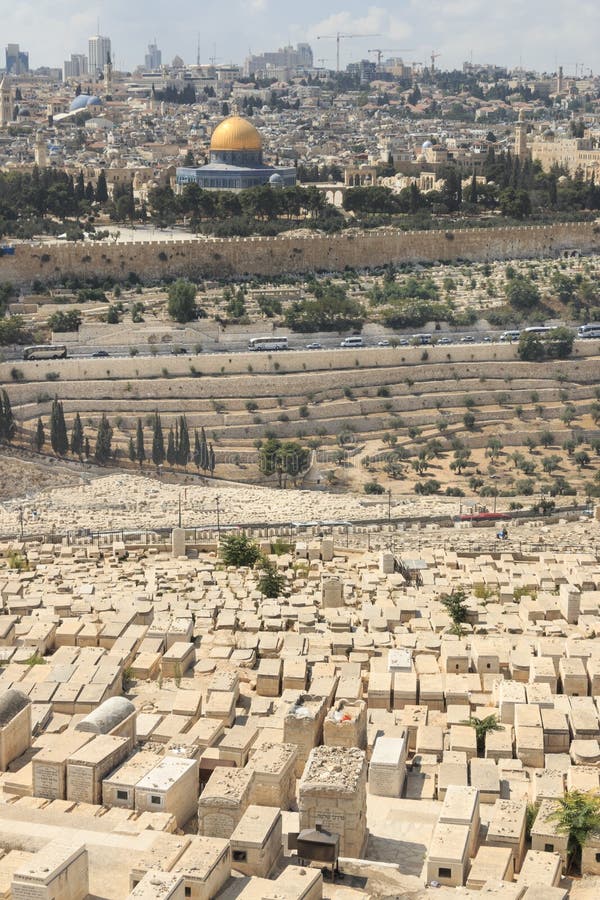 Mount of Olives Cemetery editorial stock image. Image of olives 46640804