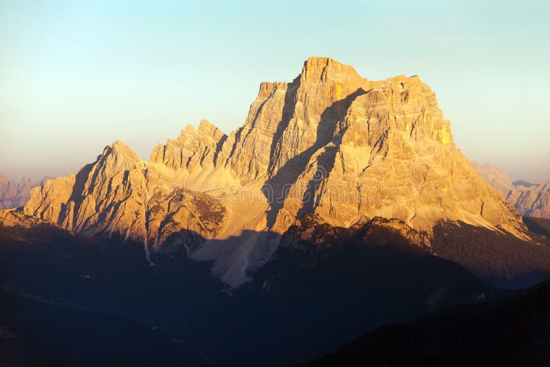 Mount Pelmo, Alps Dolomites mountains, Italy