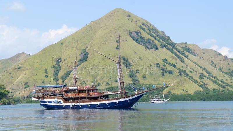 Mount Pinisi from Labuan Bajo, Indonesia Editorial Image - Image of