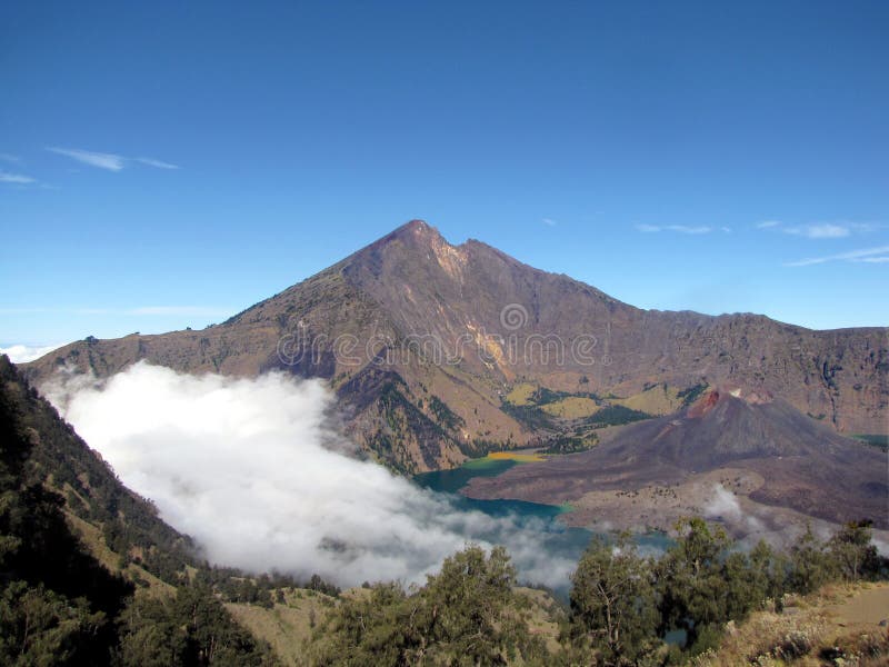 Mount Rinjani volcano