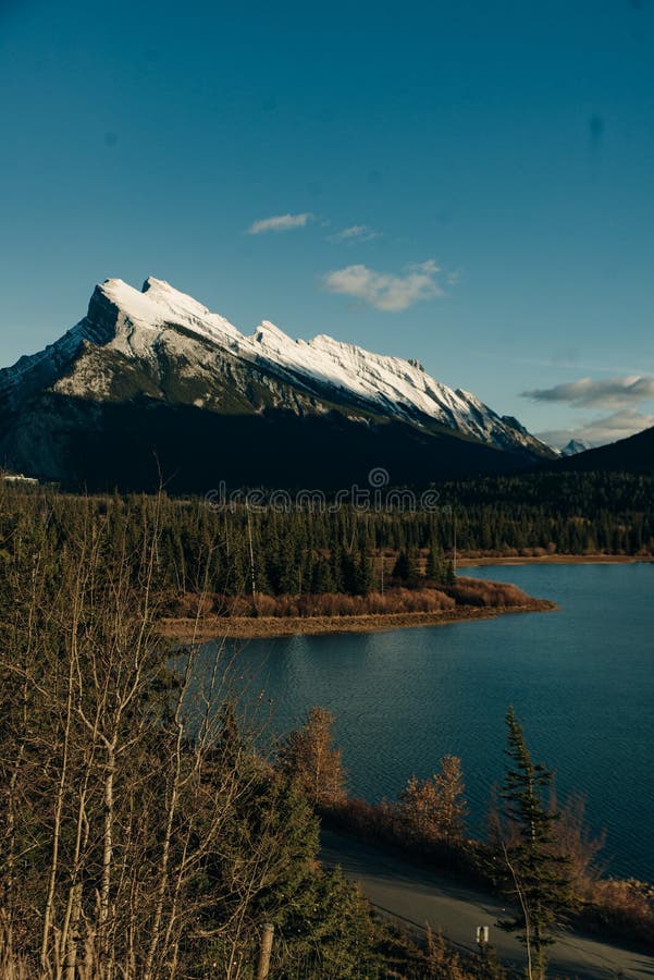 Mount Rundle Reflection on Vermilion Lake, Banff, Canadian Rockies 