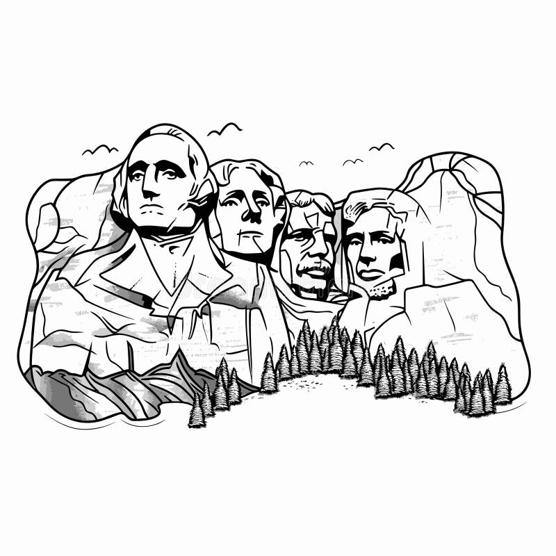 Mount Rushmore Drawing Stock Illustrations  86 Mount Rushmore Drawing  Stock Illustrations Vectors  Clipart  Dreamstime