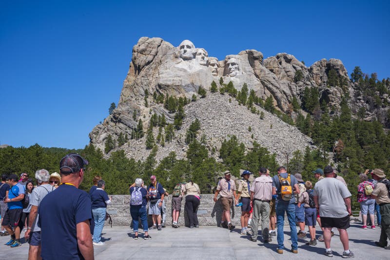 Mount Rushmore National Memorial, Black Hills Region of South Dakota photographed with clear skies