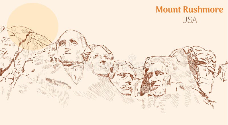 Mount Rushmore Drawing by Jensen Twite  Pixels