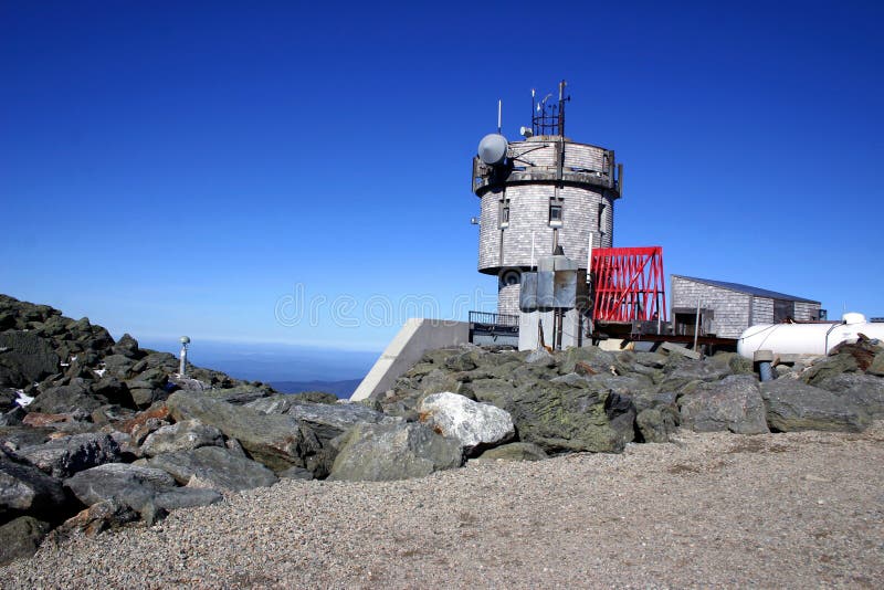 Mount Washington Weather Station royalty free stock photos Mount Washington Weather Station royalty free stock photos