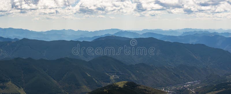 Mount Wutai, a buddhist holy land in China royalty free stock photos
