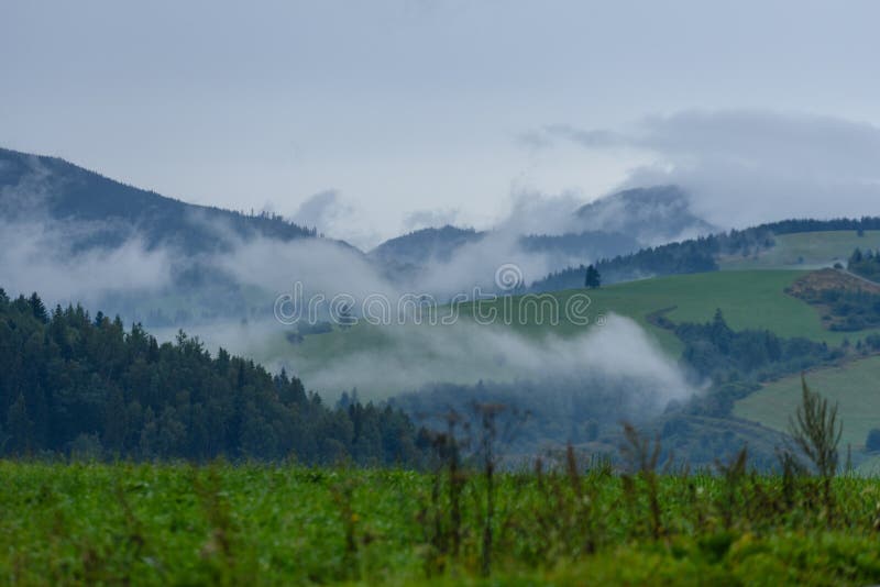 Mountain area view in slovakia