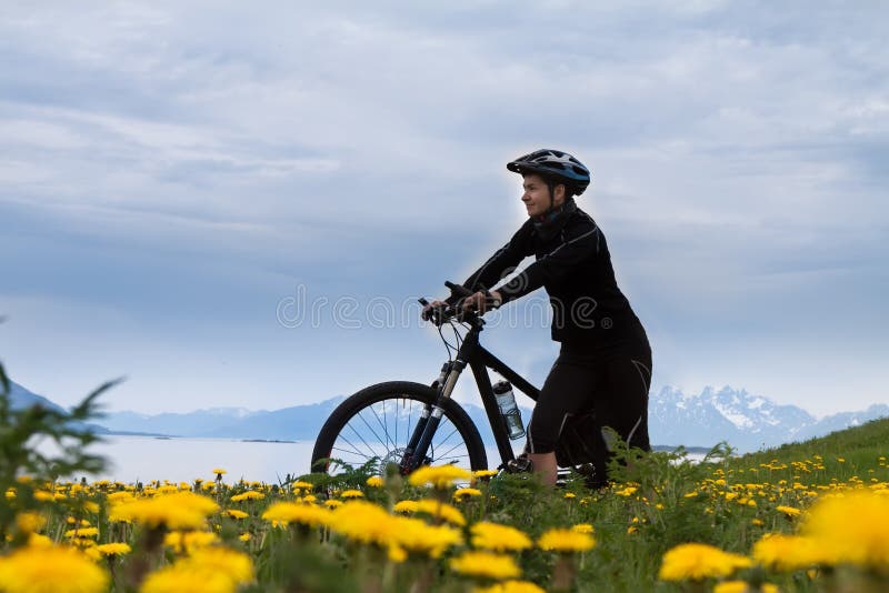 Mountain bike cyclist, Norway