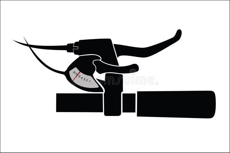 Mountain bike handlebar stock vector. Illustration of bicycle 61251030