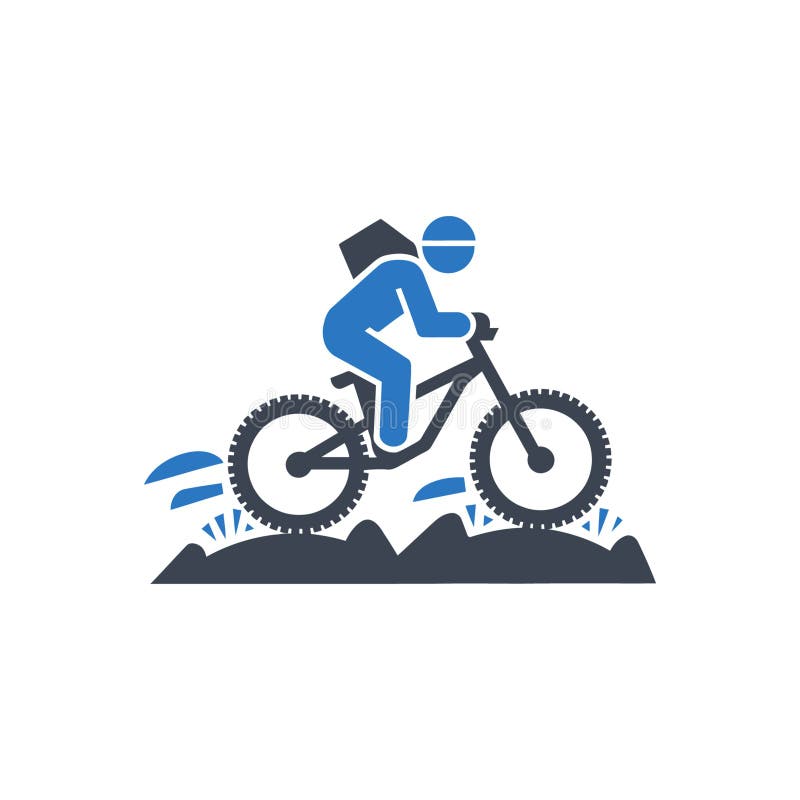 Mountain bike icon royalty free illustration