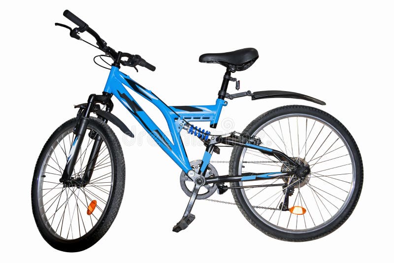 Mountain Bike Isolate on a White Background on a White Background Close