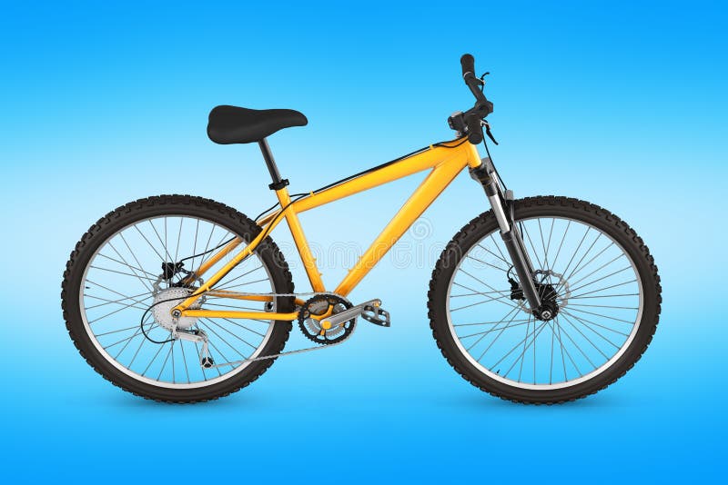 Mountain bike isolato sul fondo blu 3d di pendenza per rendere illustrazione vettoriale Mountain bike isolato sul fondo blu 3d di pendenza per rendere illustrazione vettoriale