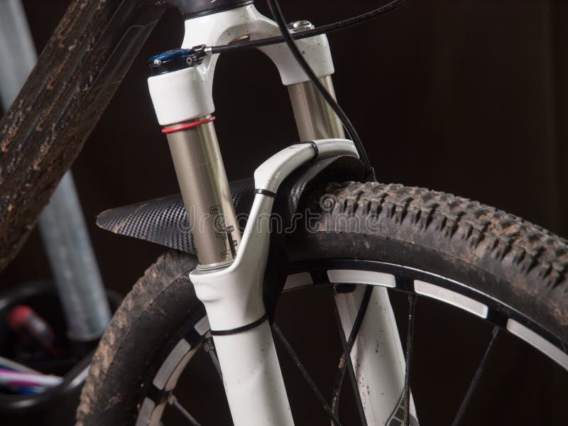 Mountain Bike Suspension Detail Stock Photo Image of cycle, closeup