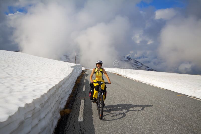 Mountain biker in Norway