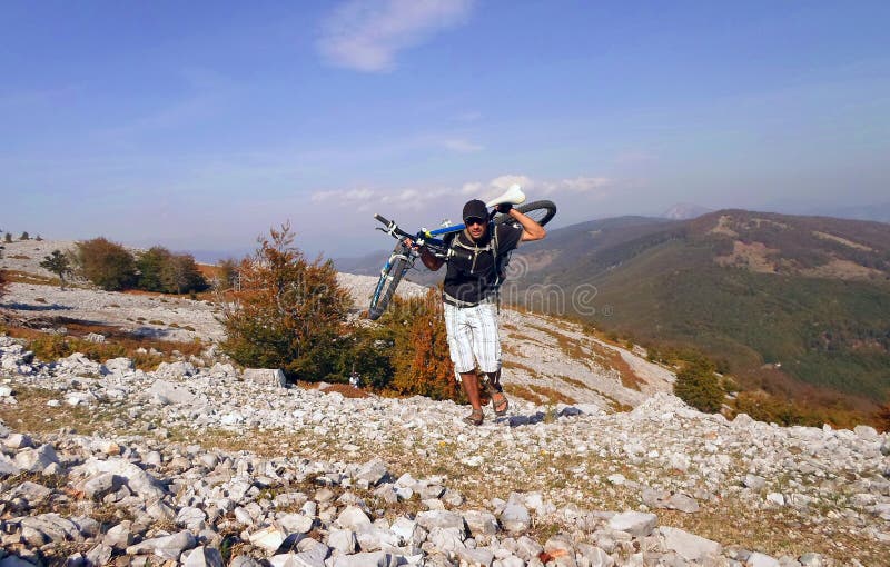 Mountain biking