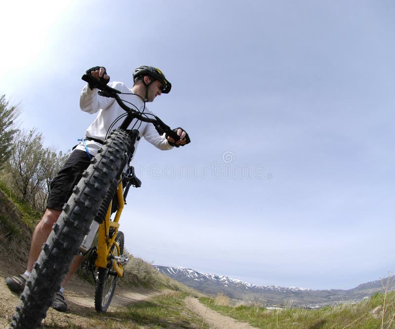 Mountain Biking stock image. Image of guide, arms, blurry 5120581