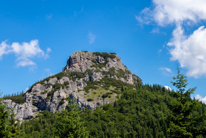 Mountain and the blue sky in Slovakia