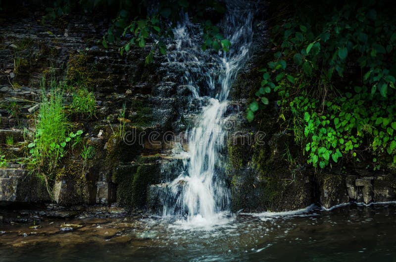 Mountain Blue Stream in Summer Stock Image Image of cloudscape, horizon 72384831