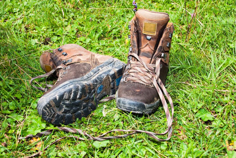 Dirty work boots stock photo. Image of shoes, renovations - 2592502