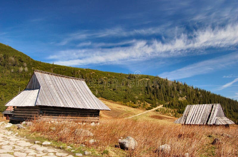 Mountain cabin (cottage) in polish Tatra mountains