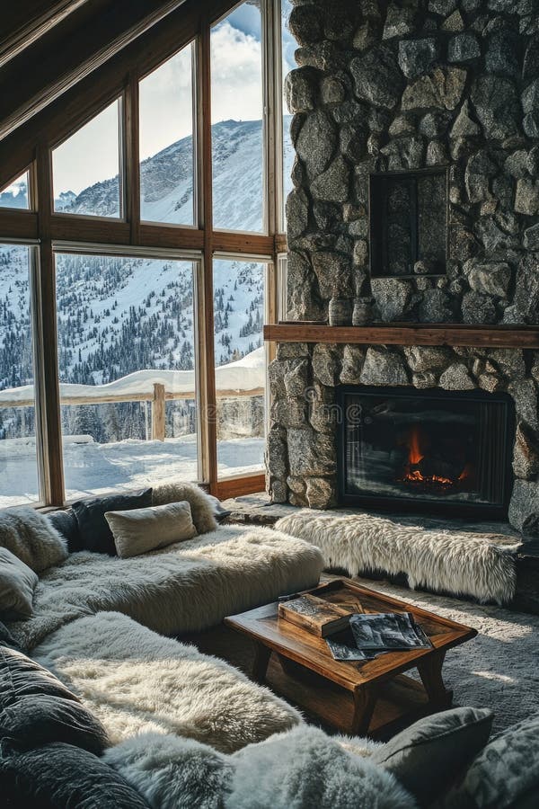 Mountain Cabin Retreat royalty free stock photos