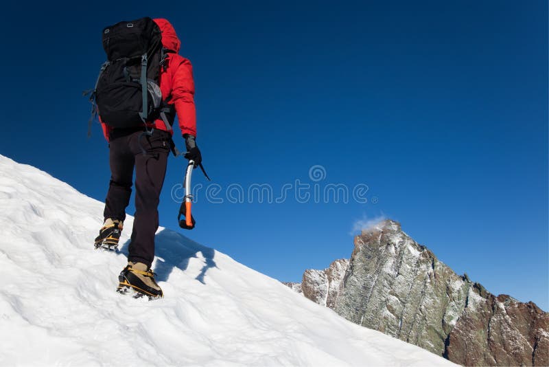 Mountain climber royalty free stock images