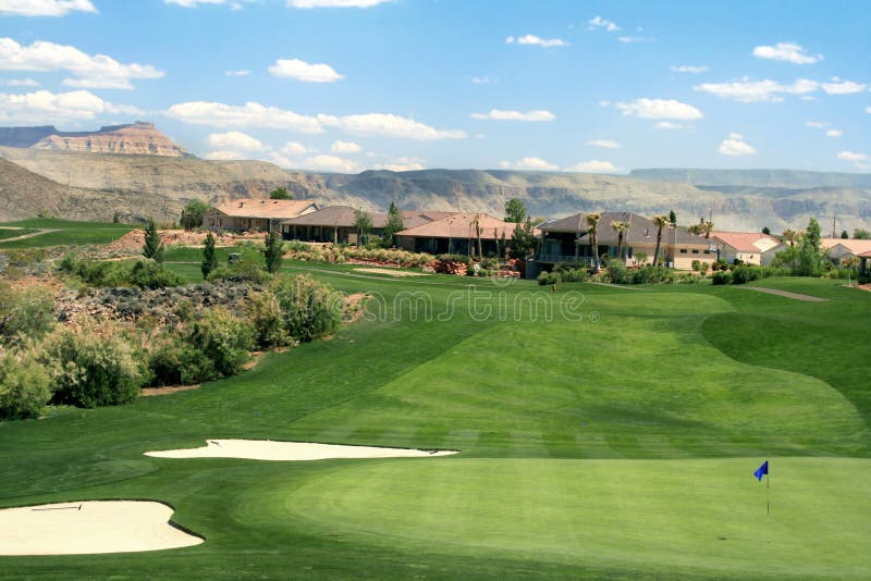 Mountain golf course community in Utah