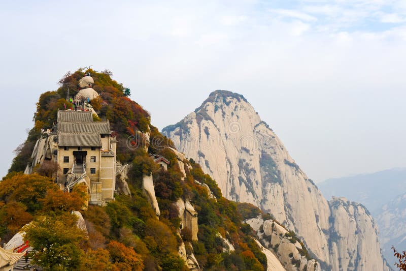 Mountain Hua in China stock photo