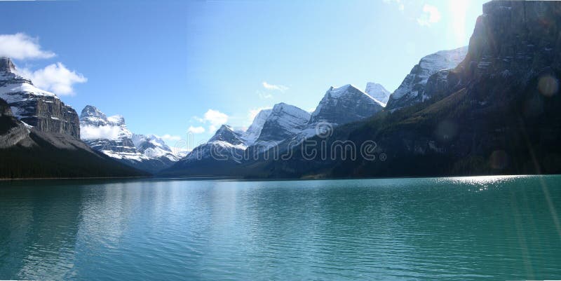 Mountain and Lake royalty free stock photos
