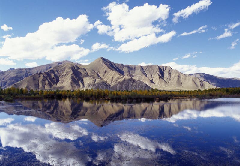 Mountain and lake