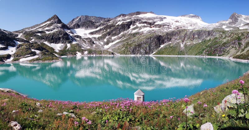 Mountain lake panorama in apls, Austria, National Park Hohe Tauern. Mountain lake panorama in apls, Austria, National Park Hohe Tauern