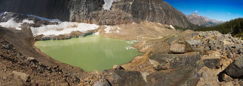 Mountain Lake and Glacier