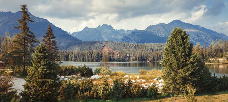 Mountain lake in National Park High Tatra