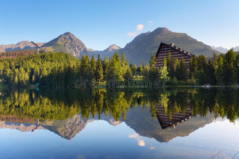 Horské pleso na Slovensku Tatry - Štrbské Pleso