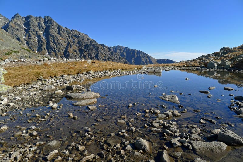 Horské pleso vo Vysokých Tatrách