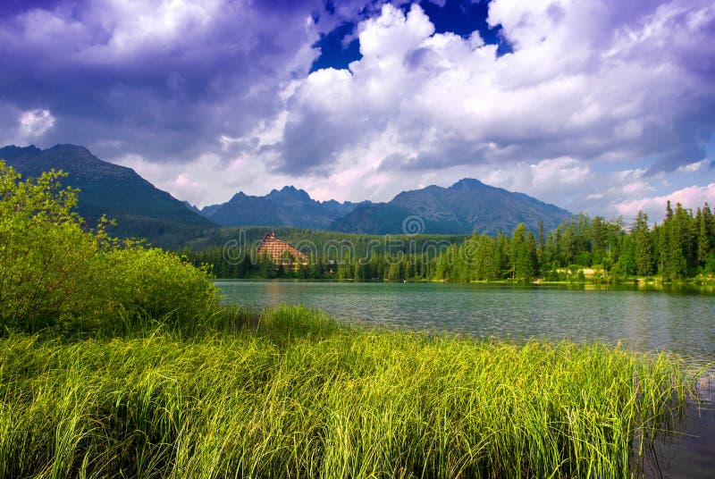 Mountain lake Strbske pleso, High Tatras, Slovakia