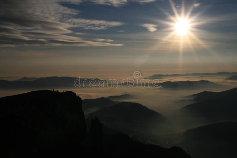 Mountain landscape stock photo