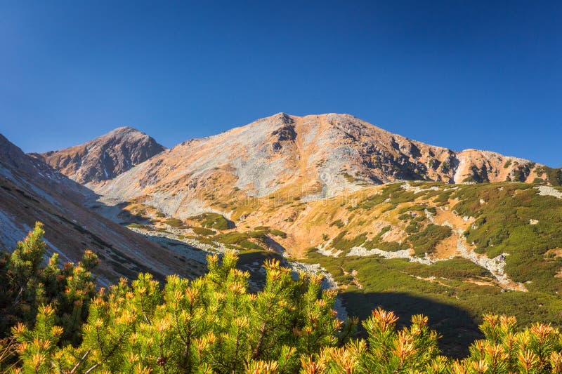 Mountain landscape at autumn.