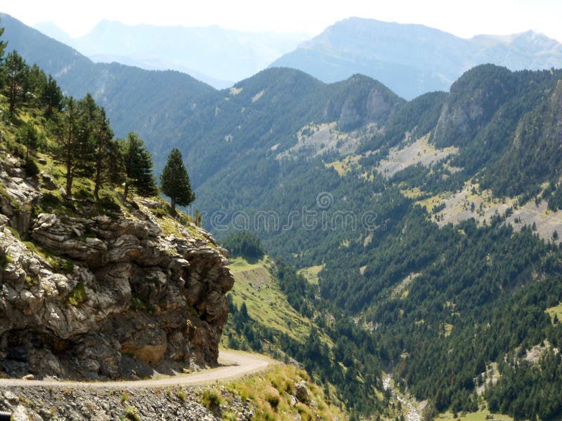 Mountain landscape climb route Pyrenees