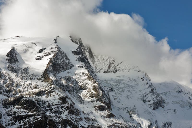 Kaiser Franz Joseph Glacier. Grossglockner, Austrian Alps. Stock Photo ...