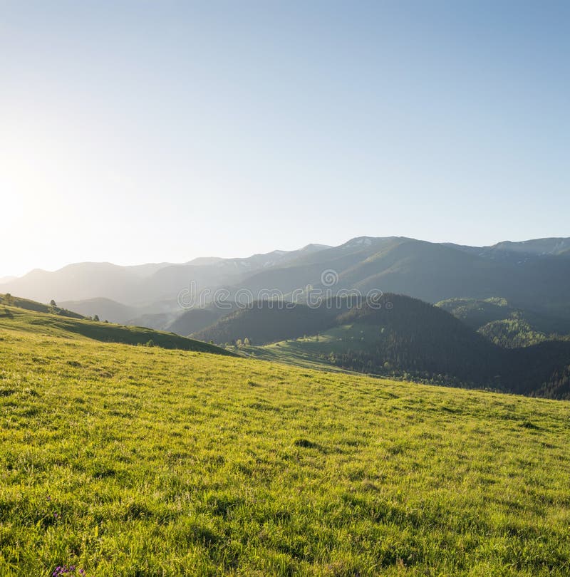 Mountain landscape in the day time