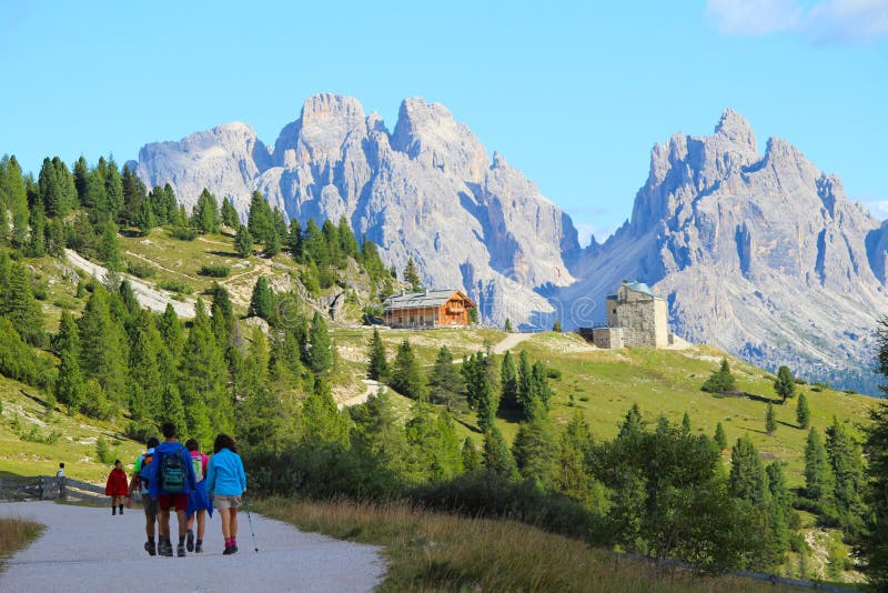 Mountain landscape of the Dolomites, Italy