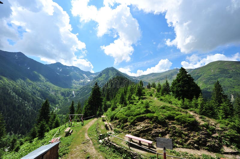 Mountain landscape (Fagaras-Romanian Carpathians)