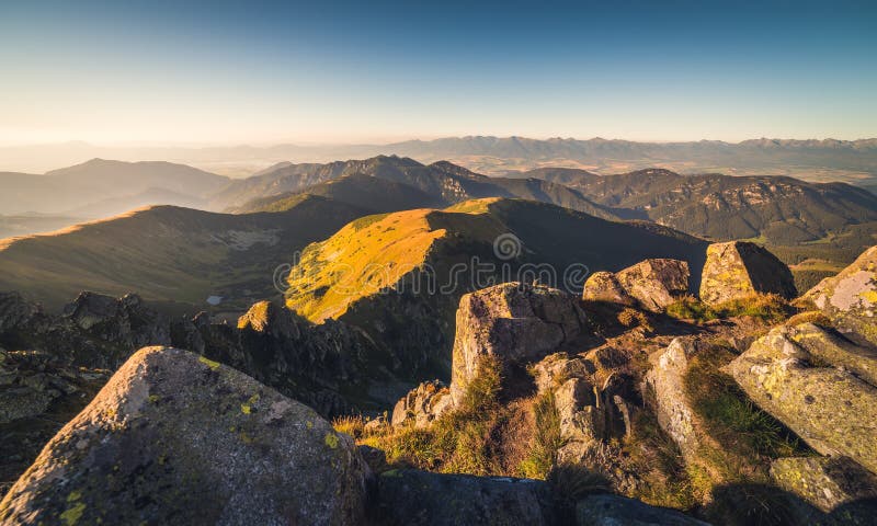 Mountain Landscape in Golden Light